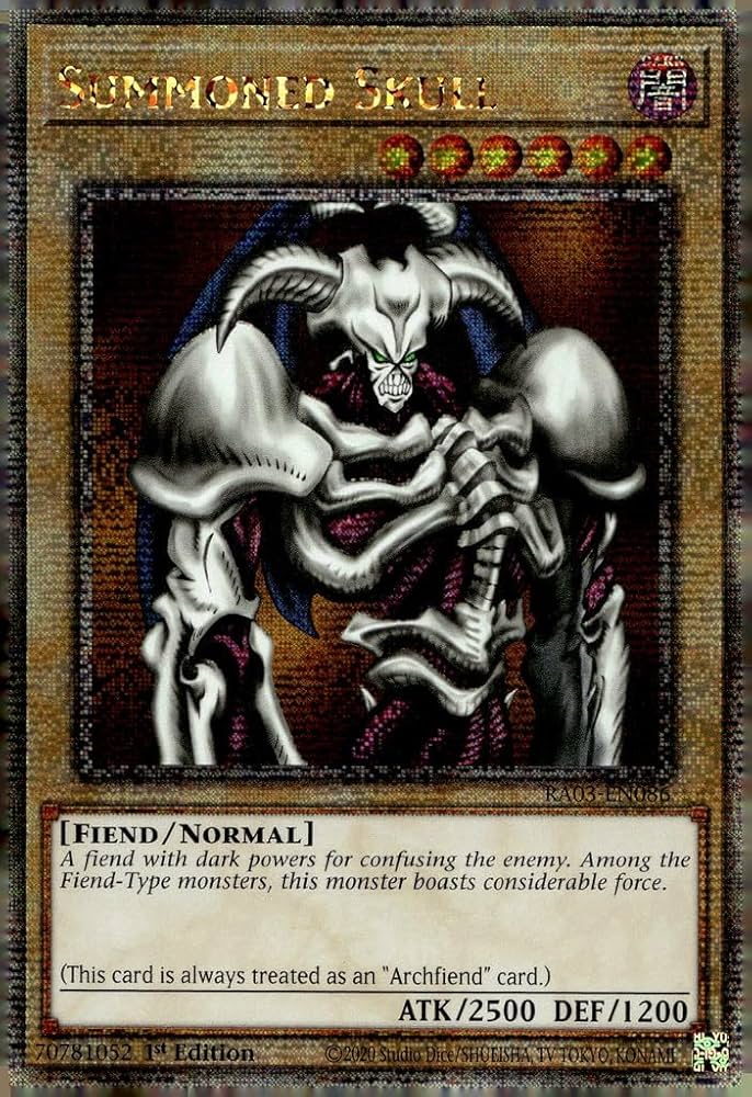 遊戯王 RA03-EN086 Summoned Skull デーモンの召喚 (英語版 1st Edition 25th クォーターセンチュリーシークレットレア)  Quarter Century Bonanza Summoned Skull (Quarter Century Secret Rare) RA03-EN086